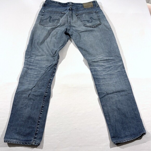 AG Adriano Goldschmied Light Wash Jeans Mens Modern Slim Straight Sz 31 USA - Picture 12 of 14